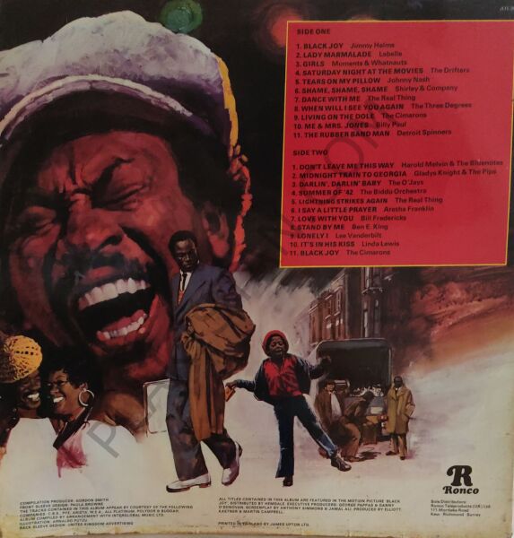 22 Hits From Original Soundtrack Of The Film Black Joy LP PLAK