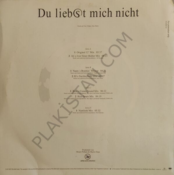 Sabrina Setlur – Du Liebst Mich Nicht 2 LP PLAK