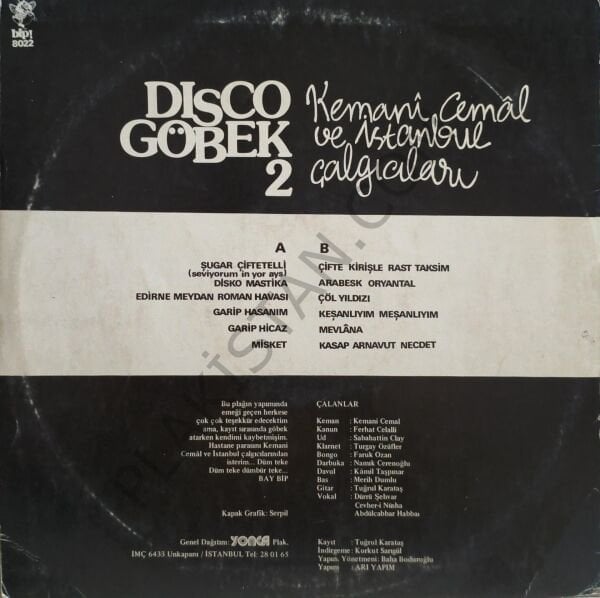 Kemani Cemal Ve İstanbul Çalgıcıları & Disco Göbek 2 & LP PLAK
