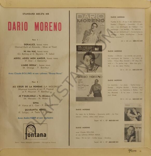 Dario – Doralice 10 İNÇ LP PLAK