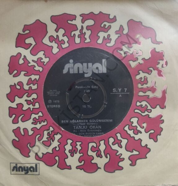 Tanju Okan Ben Ağlarken Gülümserim 45 LİK PLAK