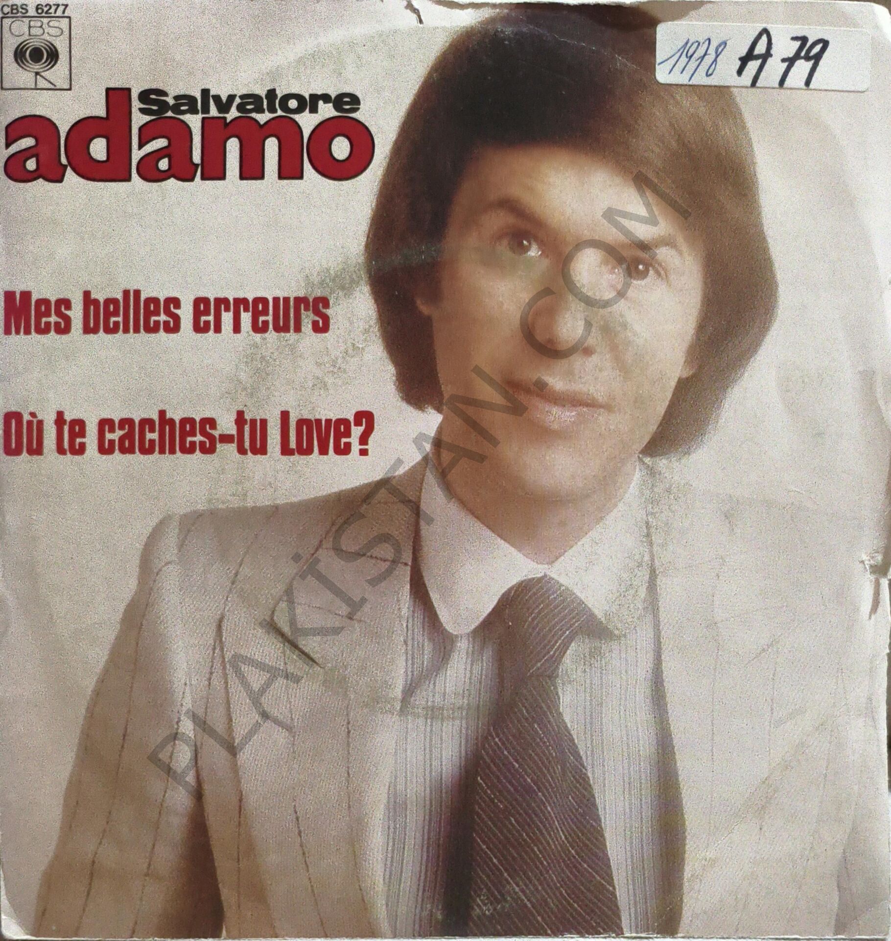Salvatore Adamo* – Mes Belles Erreurs 45 LİK PLAK