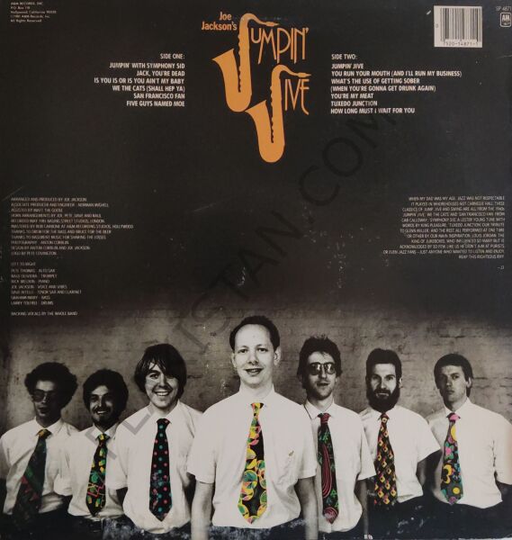 Joe Jackson's Jumpin' Jive LP PLAK