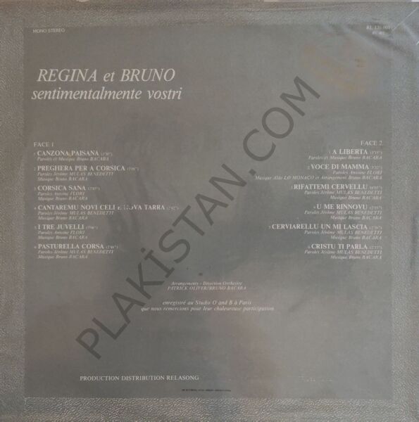 Régina Et Bruno* – Ti Tengu Cara LP PLAK