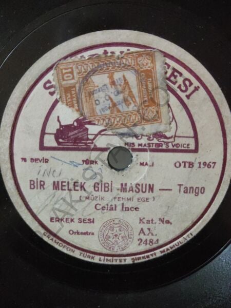 Celal İnce - Bir Melek Gibi Masum tango - 78 devir taş plak
