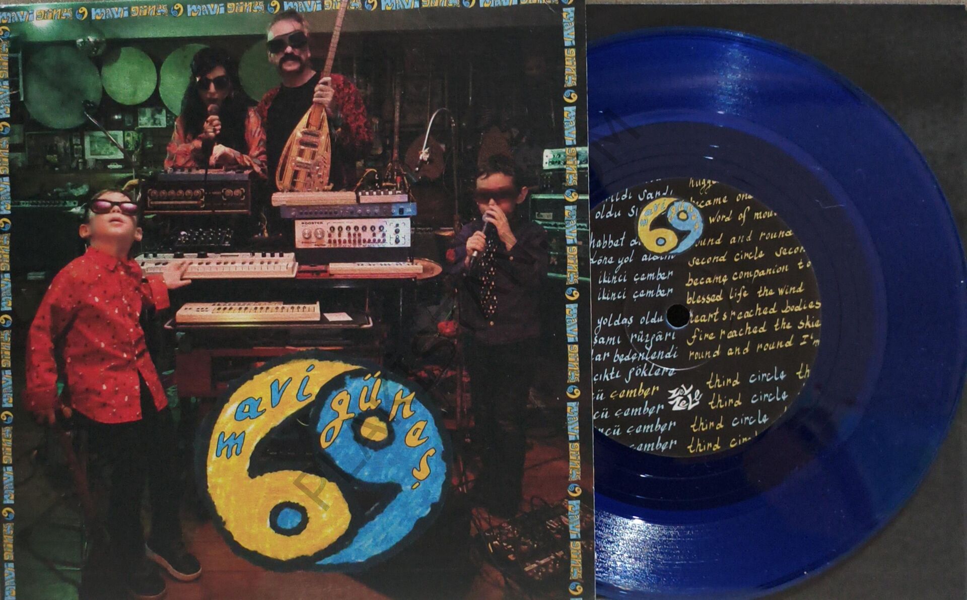 Mavi Güneş 69 & 3 Çember / Yafta 45 LİK PLAK
