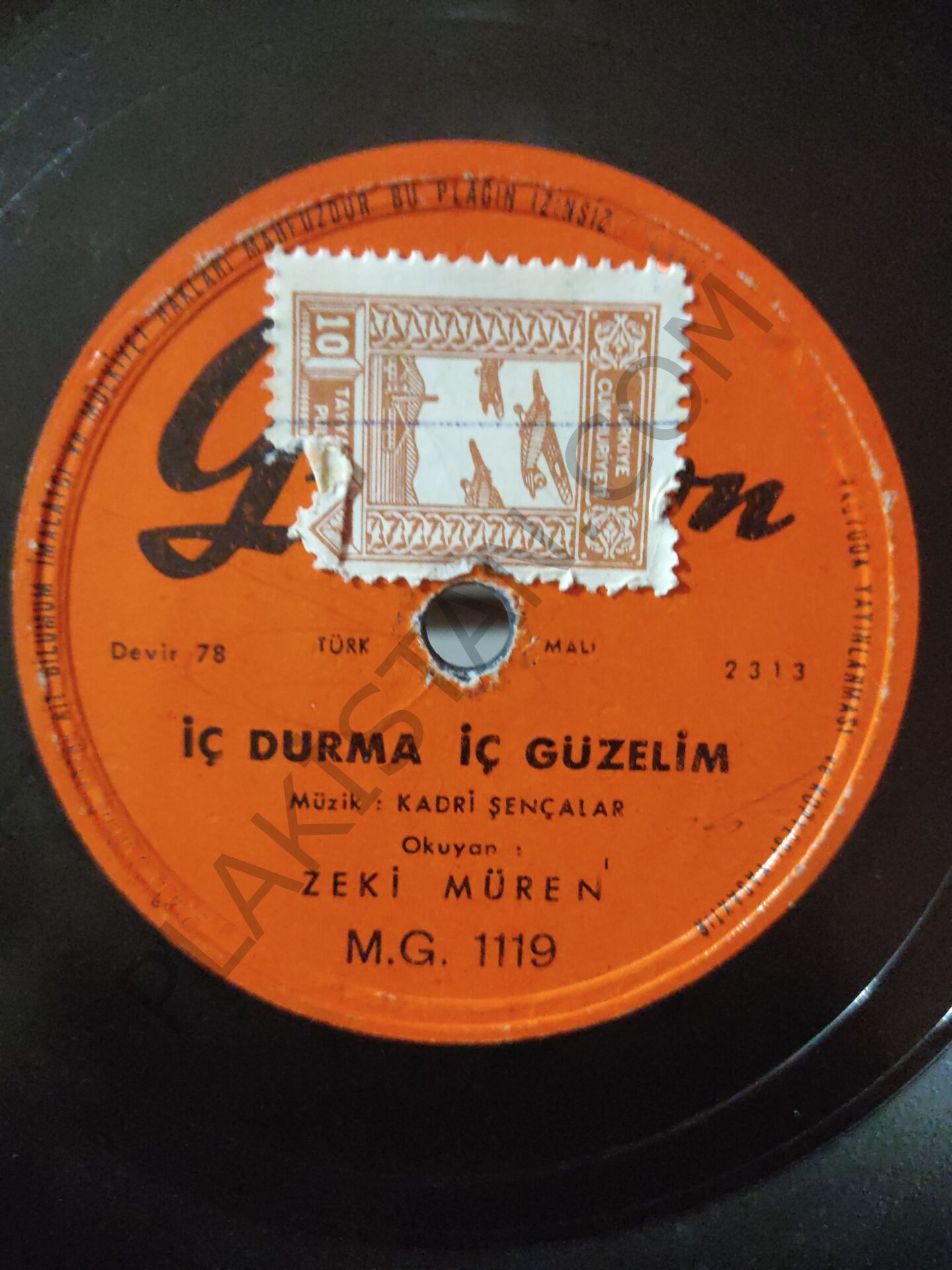 Zeki Müren -Şaka Yapma - 78 devir taş plak