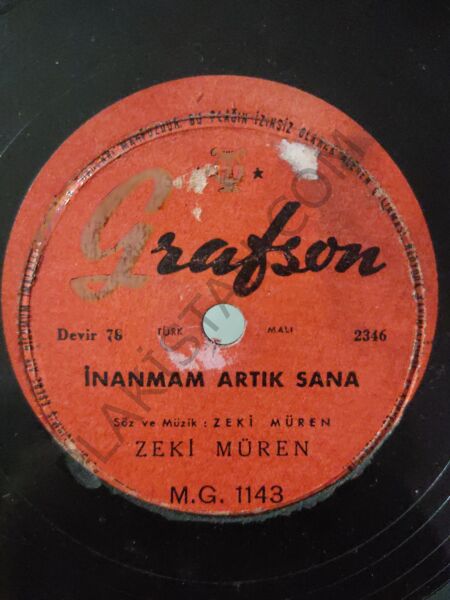 Zeki Müren - İnanmam Artık Sana - 78 devir taş plak