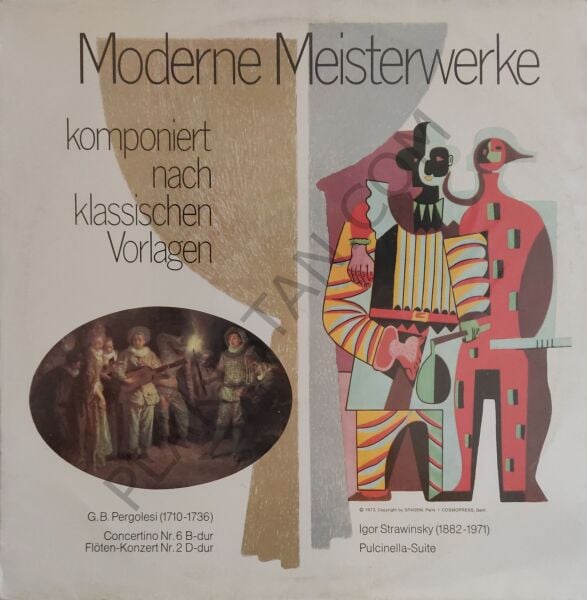 G. B. Pergolesi* / Igor Strawinsky* – Moderne Meisterwerke (Komponiert Nach Klassischen Vorlagen LP PLAK