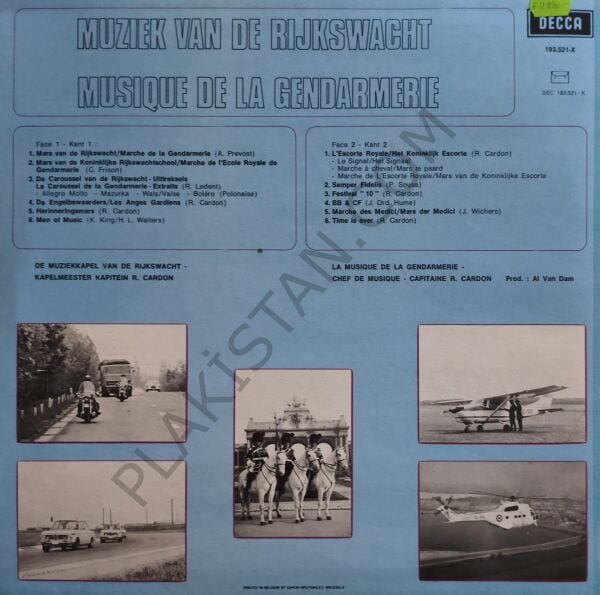 Muziek Van De Rijkswacht & Musique De La Gendarmerie LP PLAK