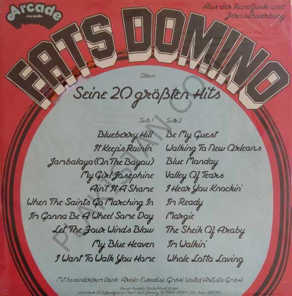 Fats Domino ‎– Seine 20 Größten Hits LP PLAK