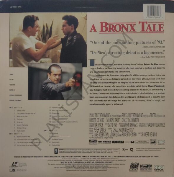 A   Bronx   Tale   (1993) - LAZERDİSC