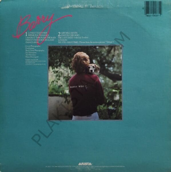 Barry Manilow &  Barry LP PLAK
