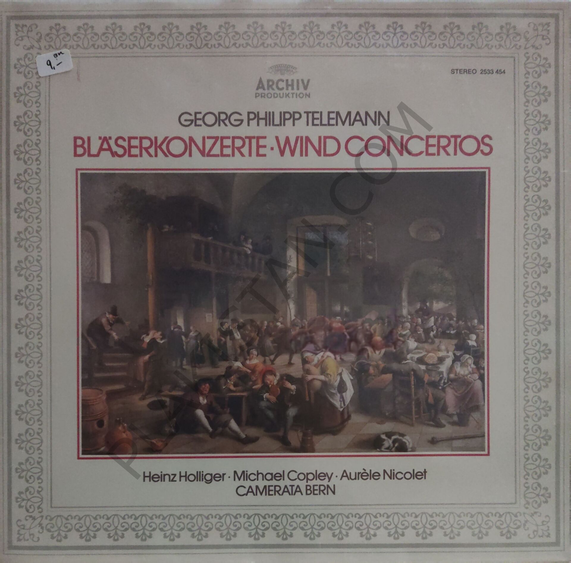Georg Philipp Telemann - Heinz Holliger · Michael Copley · Aurèle Nicolet, Camerata Bern – Bläserkonzerte · Wind Concertos LP PLAK