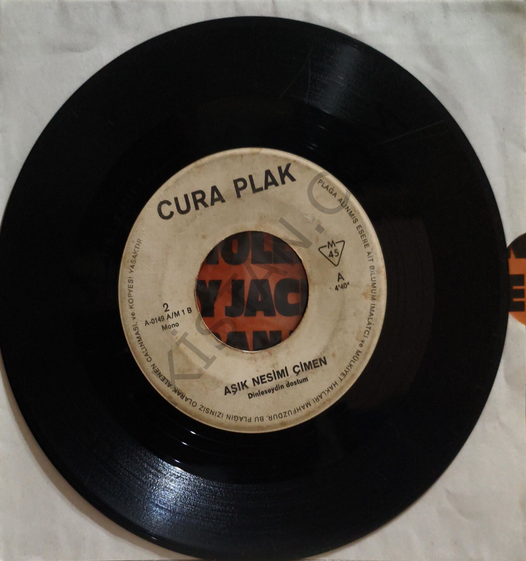 Aşık Nesimi Çimen & Dinleseydin dostum 45 LİK PLAK
