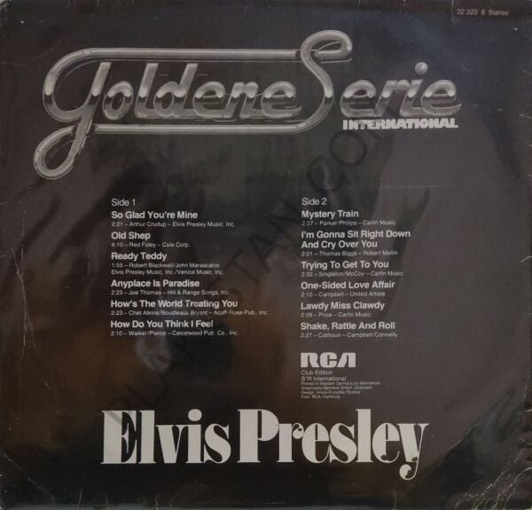 Elvis Presley – Goldene Serie LP PLAK