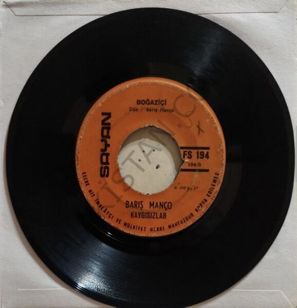 Barış Manço & Kaygısızlar & Flower of Love - Boğaziçi 45 LİK PLAK