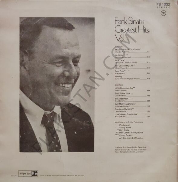 Frank Sinatra – Greatest Hits, Vol. II LP PLAK
