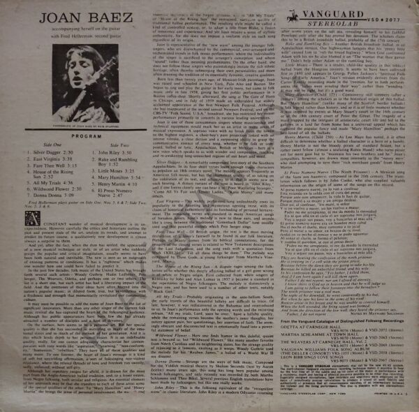 Joan Baez LP PLAK