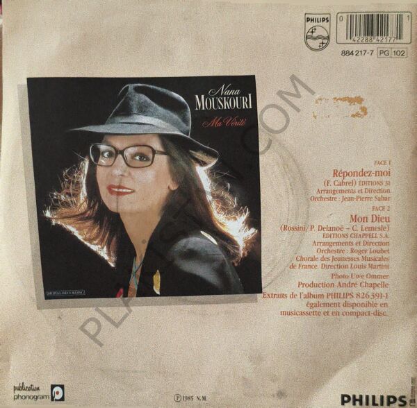 Nana Mouskouri – Only Love 45 LİK PLAK
