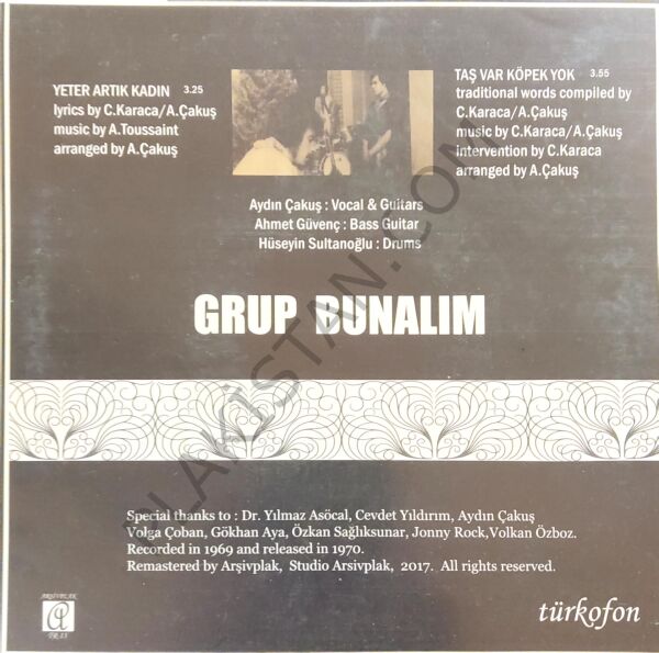 Grup Bunalım Yeter Artık Kadın 45lik