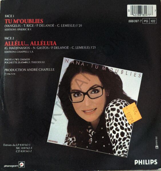 Nana Mouskouri – Only Love 45 LİK PLAK