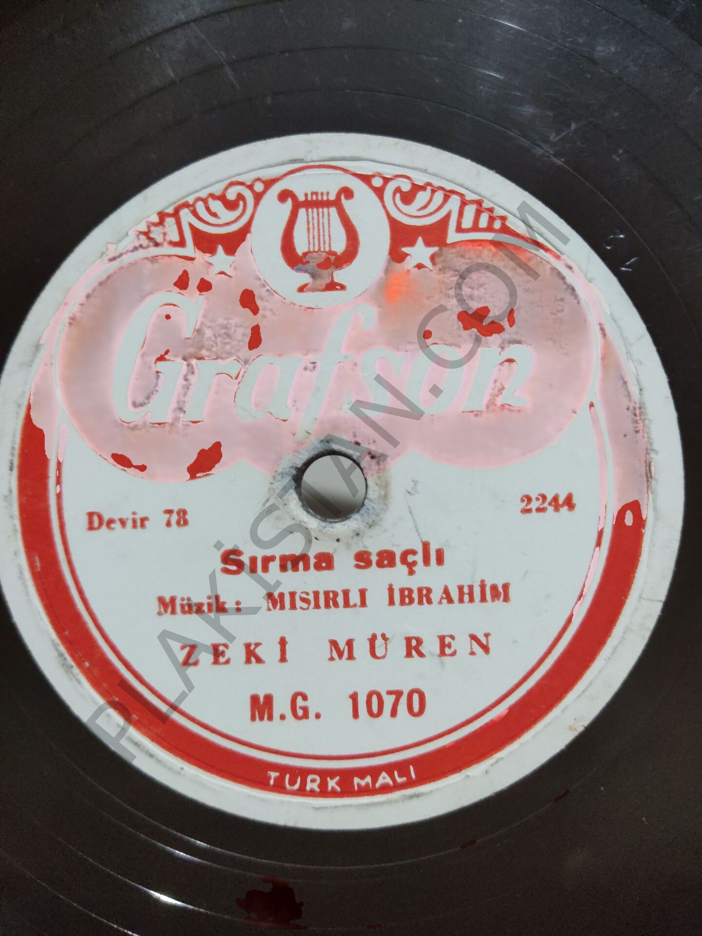 Zeki Müren - Sırma Saçlı 78 devir taş plak
