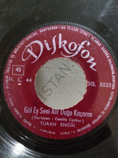 Turan Engin - Bu gün ben bir güzel gördüm - 45lik PLAK