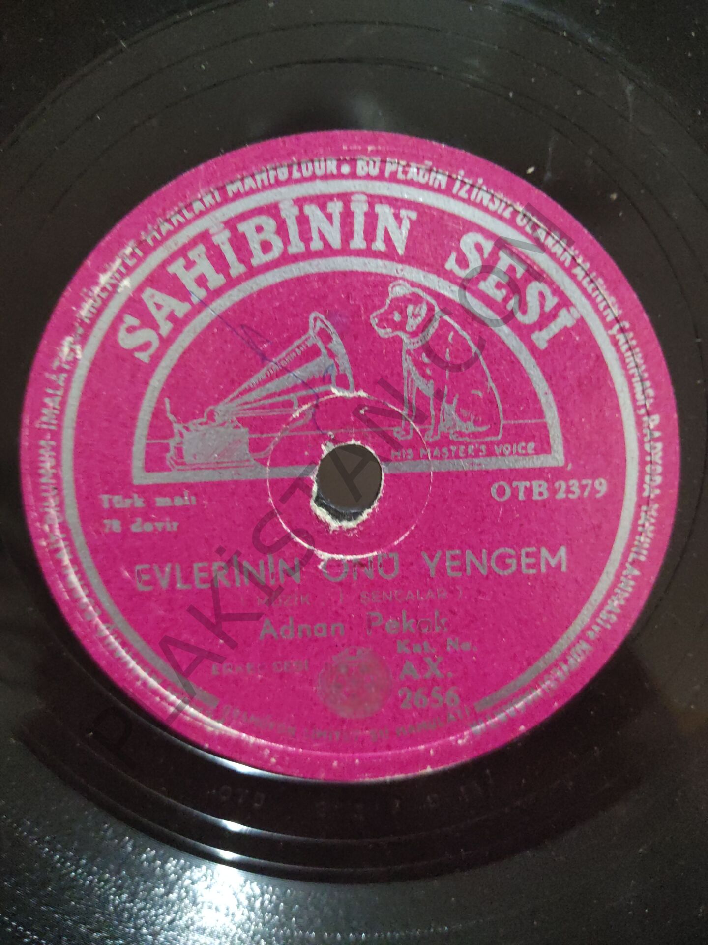 Adnan Pekak- Evlerinin Önü Yengem - 78 devir taş plak