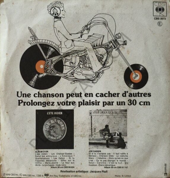 Joe Dassin – Ça Va Pas Changer Le Monde / Il Faut Naître À Monaco 45 LİK PLAK PLAK