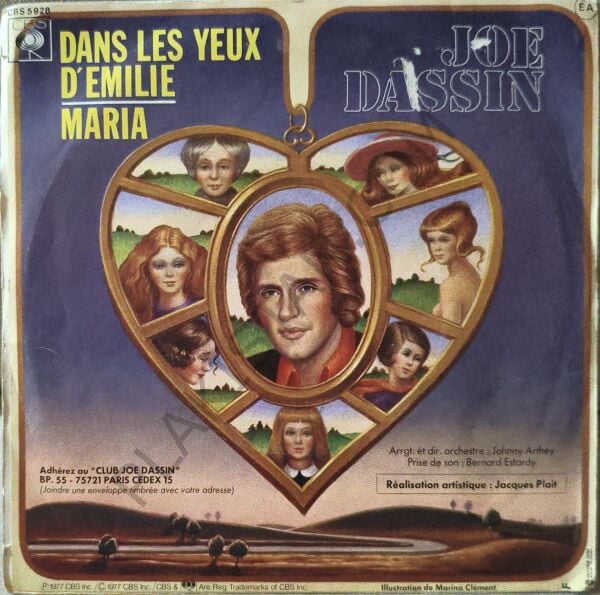 Joe Dassin – Dans Les Yeux D'Emilie / Maria 45 LİK PLAK
