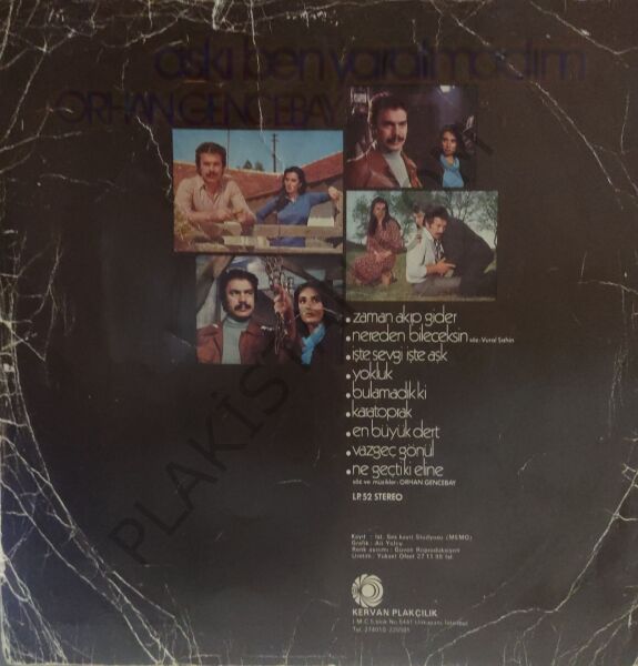 Orhan Gencebay - Aşkı Ben Yaratmadım LP