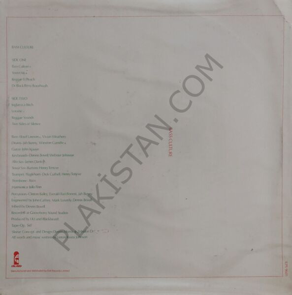 LINTON KWESI JOHNSON – Bass Culture / LKJ In Dub LP PLAK