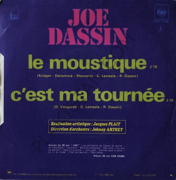 Joe Dassin – Le Moustique 45 LİK PLAK