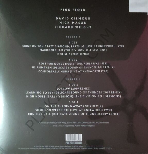 PINK FLOYD - THE LATER YEARS (1987/2019) 2 LP