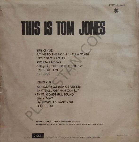 This Is Tom Jones LP PLAK