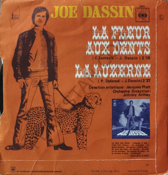 Joe Dassin – La Fleur Aux Dents / La Luzerne 45 LİK PLAK