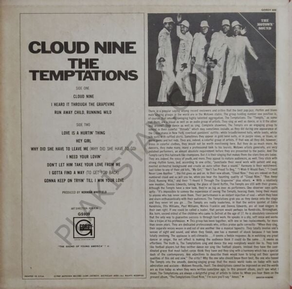 The Temptations – Cloud Nine - LP PLAK