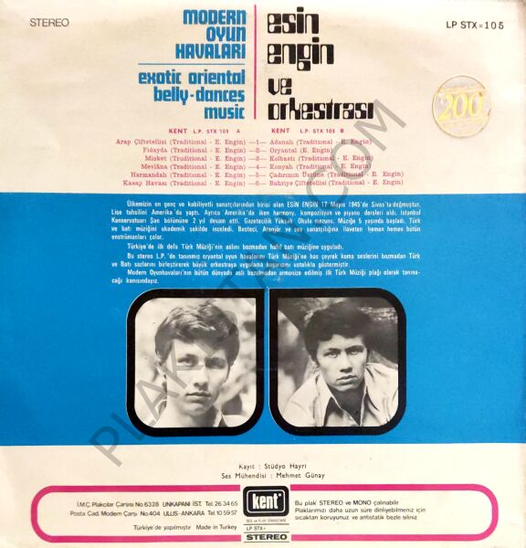 Esin Engin Orkestrası Modern Oyun Havaları LP