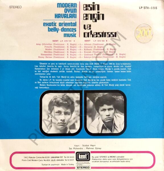 Esin Engin Orkestrası Modern Oyun Havaları LP PLAK