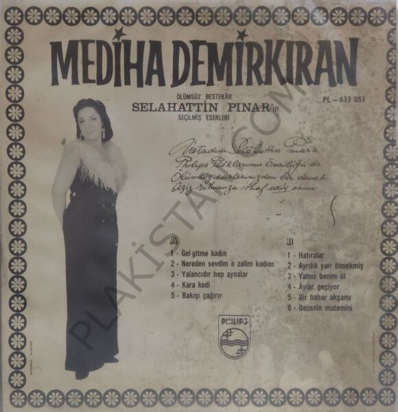 Mediha Demirkıran - Selahattin Pınar'ın Seçilmiş Eserleri LP PLAK