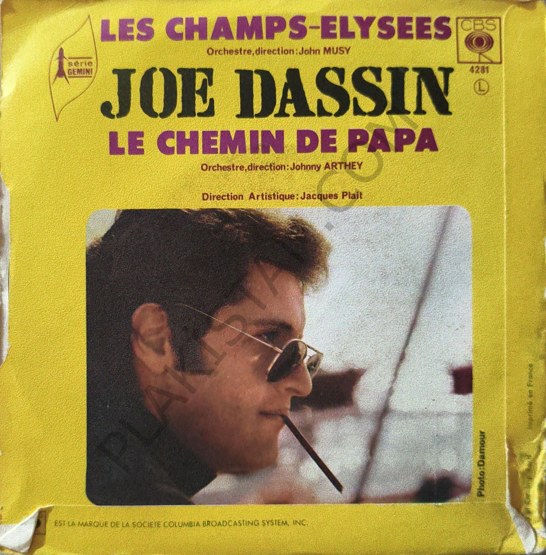 Joe Dassin – Le Chemin De Papa / Les Champs-Élysées 45 LİK PLAK