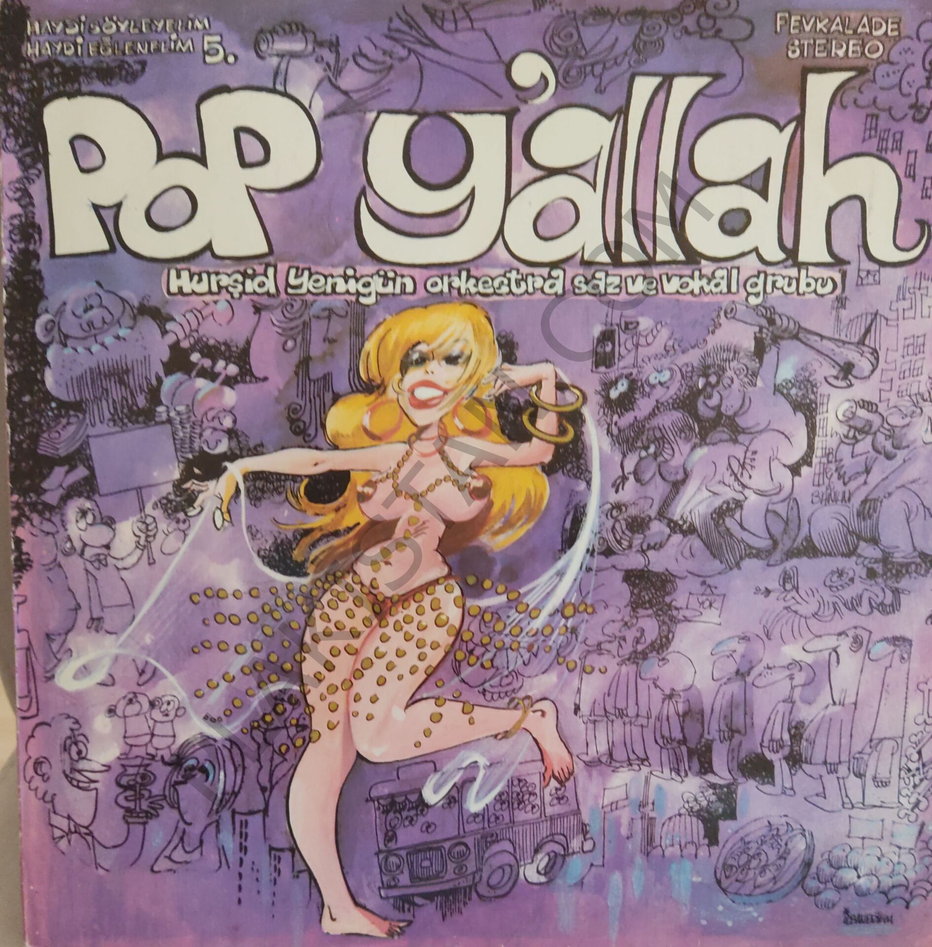 Hurşid Yenigün Orkestra Saz Ve Vokal Grubu Pop Y'allah LP PLAK