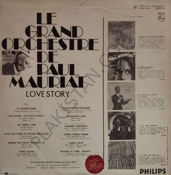 Le Grand Orchestre De Paul Mauriat – Love Story LP PLAK