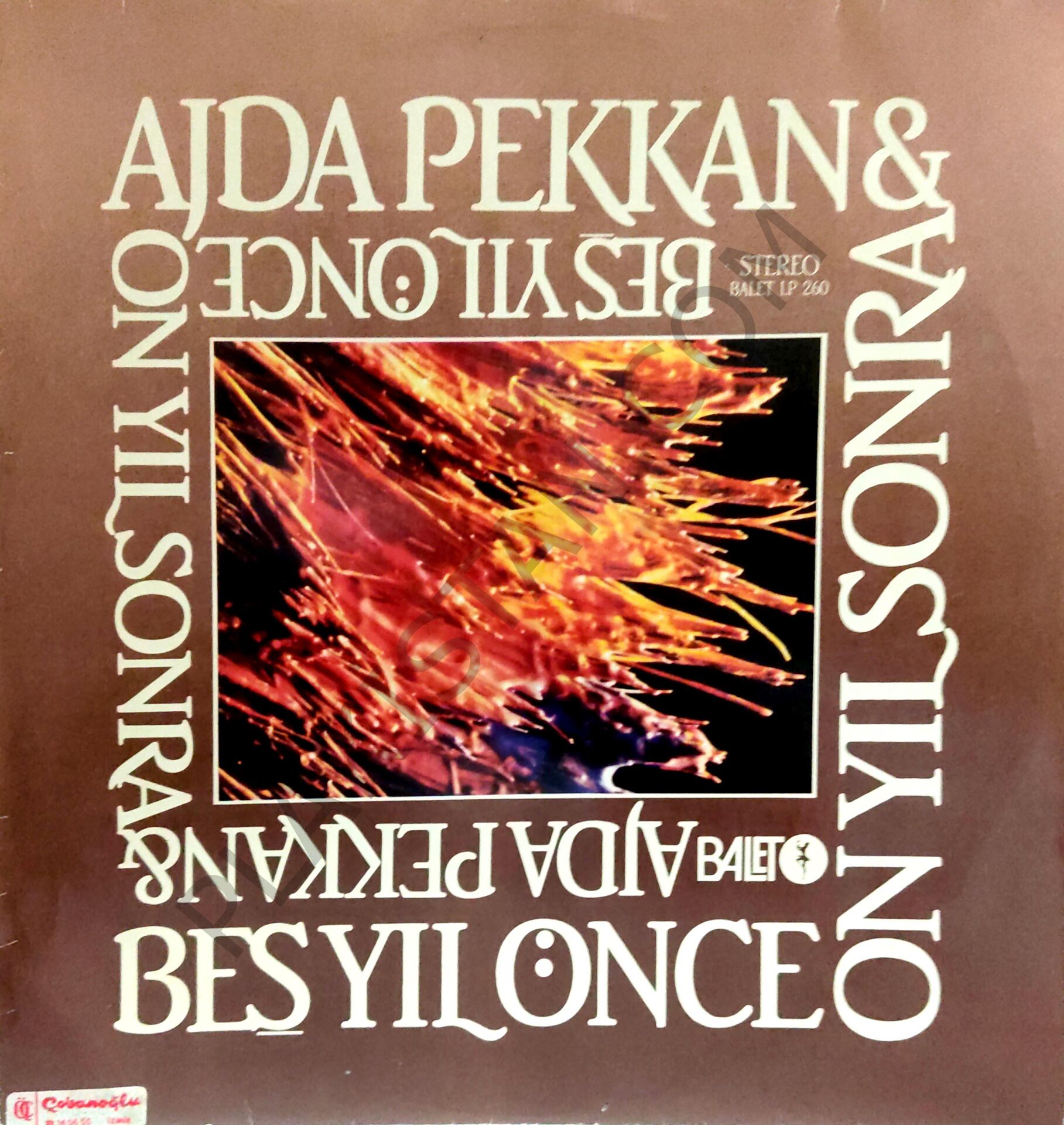 Ajda Pekkan - Beş Yıl Önce On Yıl Sonra LP PLAK