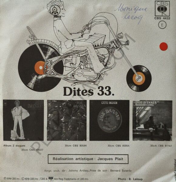 Joe Dassin – La Vie Se Chante, La Vie Se Pleure / Un Lord Anglais 45 LİK PLAK