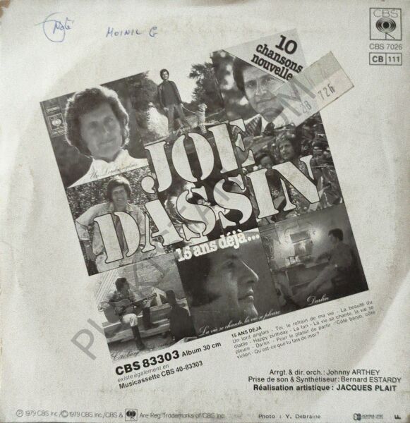 Joe Dassin – La Vie Se Chante, La Vie Se Pleure / Un Lord Anglais 45 LİK PLAK