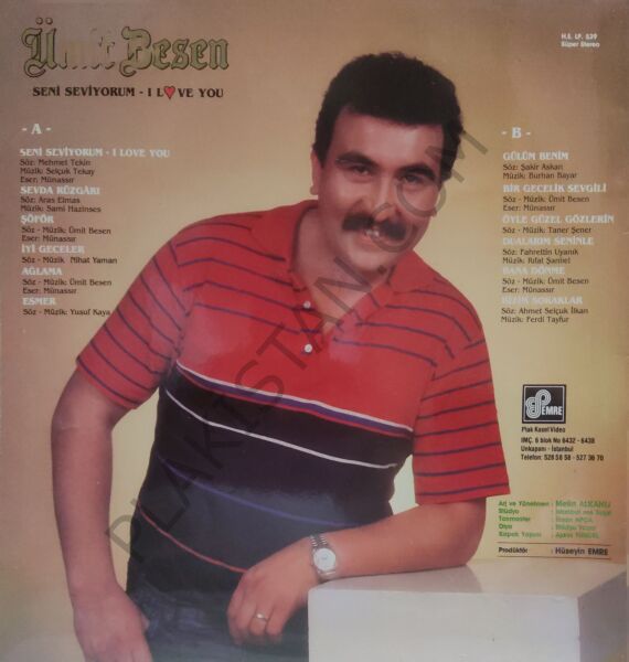 Ümit Besen Seni Seviyorum - I Love You LP