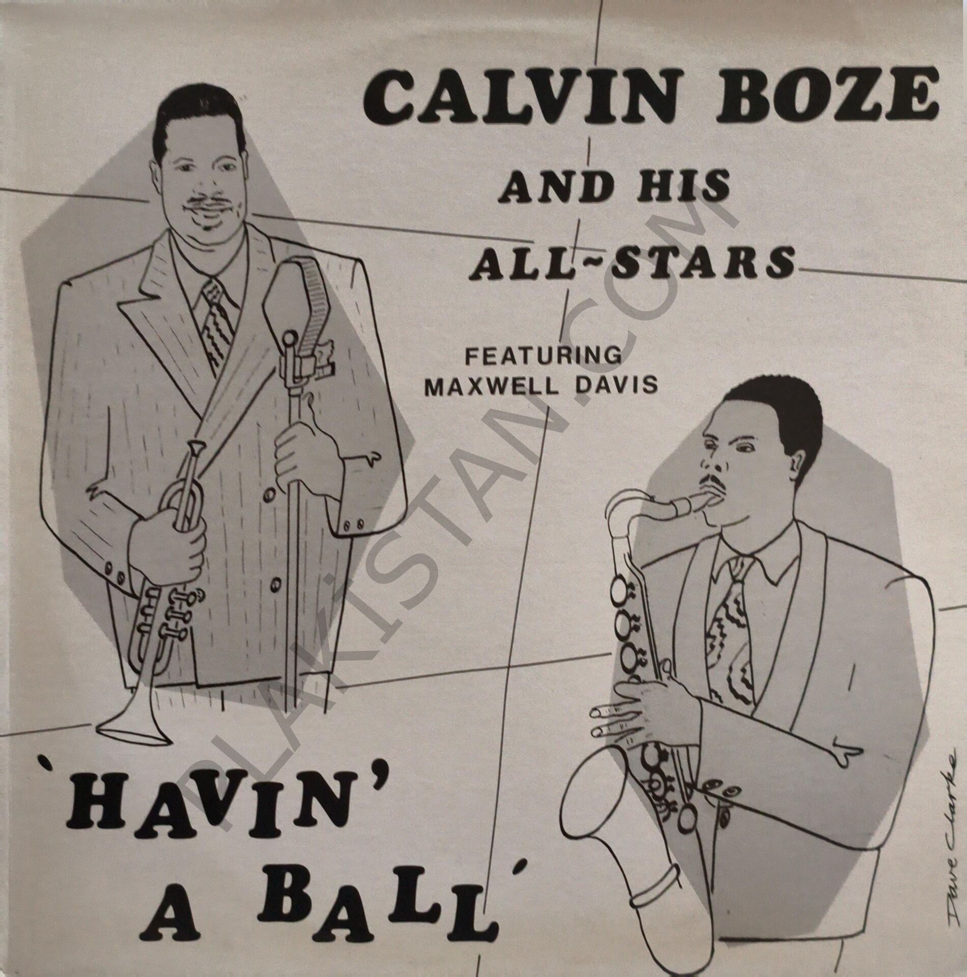 Calvin Boze And His All-Stars Featuring Maxwell Davis – Havin' A Ball LP PLAK