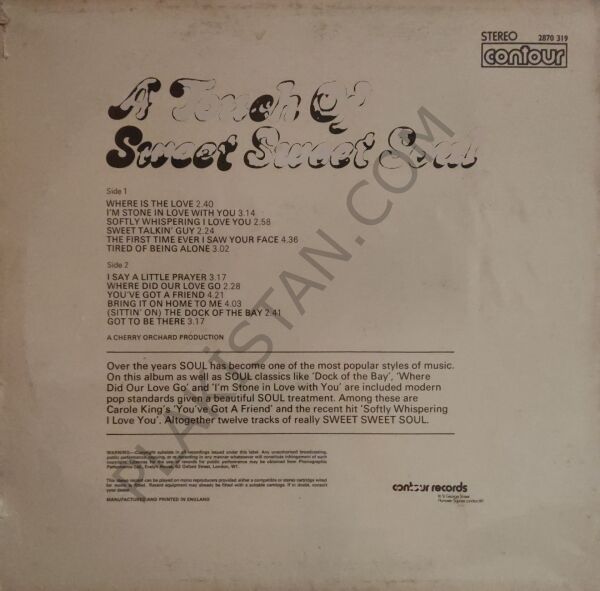 A Touch Of Sweet Sweet Soul  LP PLAK